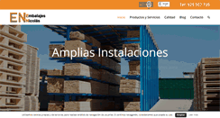 Desktop Screenshot of embalajesdemadera.net