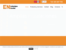Tablet Screenshot of embalajesdemadera.net